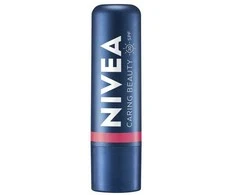 Nivea Caring Beauty lūpų ir skruostų balzamas „Rožė“, 4,8 g