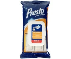 Presto drėgnos virtuvės servetėlės, 55vnt