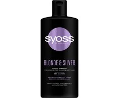 Syoss Skirtas šviesiems plaukams &amp; Sidabrinis Violetinė Šampūnas Šampūnas moterims, 440 ml