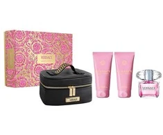 Kvepalų rinkinys moterims Versace Bright Crystal (EDT, 90 ml + kūno losjonas, 100 ml + dušo želė, 100 ml + kosmetinė)