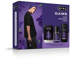 Sarantis STR 8 žaidimų dovanų rinkinys (po skutimosi 100 ml + purškiklis Deo 150 ml + dušo želė 250 ml)