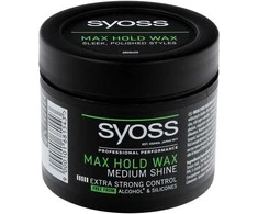 Syoss Max Hold Wax Medium Shine formavimo vaškas 150ml