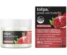 TOŁPA Žalias Vitalization Visą naktį regeneruojanti kaukė-kremas Raudona Fruits 50 ml