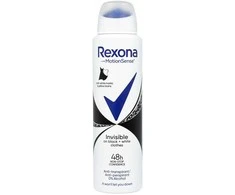 REXONA Invisible Juodas &amp; Baltas Antyperspirant damski w sprayu 150 ml