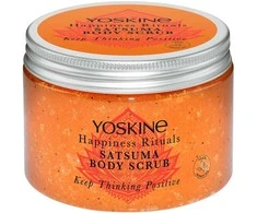 Yoskine Happiness Rituals Satsuma Peeling Body Scrub kūno šveitiklis, 300 ml