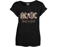 AC/DC Rock Or Bust Oficialūs Moteriški Marškinėliai, Dydis: L