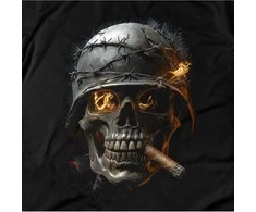 BLT Marškinėliai Dark Ember Skull Soldier, Dydis: M