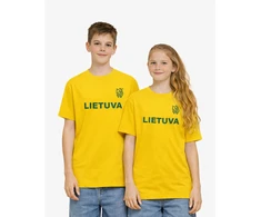 Hummel Lietuvos Futbolo Rinktinės Oficialūs Sirgalių Vaikiški Marškinėliai, Dydis: 116 cm
