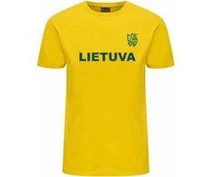 Hummel Lietuvos Futbolo Rinktinės Oficialūs Sirgalių Vaikiški Marškinėliai, Dydis: 140 cm