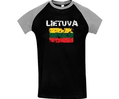 KS Dvispalviai Marškinėliai Lietuva, Dydis: M