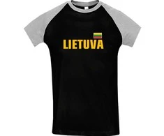 KS Dvispalviai Marškinėliai Lietuva (Vytis Ant Nugaros), Dydis: XXL