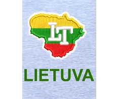 KS Džemperis Su Užtrauktuku Lietuvos Kontūras, Dydis: XXL