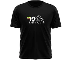 KS Marškinėliai 100 Procentų Lietuvis, Dydis: M
