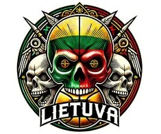 KS Marškinėliai Lietuva Kaukolės, Dydis: S