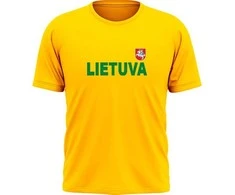 KS Marškinėliai Lietuva Su Vėliavėle Ant Nugaros, Dydis: XL