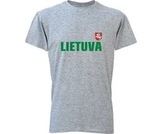 KS Marškinėliai Lietuva Su Vėliavėle Ant Nugaros, Dydis: XL