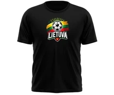 KS Marškinėliai Vaikams Futbolas Lietuva (4 spalvos), Pasirinkite Dydį: 6 metai, Pasirinkite Spalvą: Oranžinė