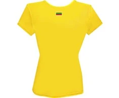 KS Moteriški Marškinėliai Lietuva Su Vėliavėle Ant Nugaros, Dydis: M