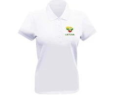 KS Moteriški Polo Marškinėliai Lietuvos Kontūras, Dydis: XXL