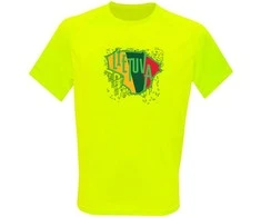 KS Sportiniai Marškinėliai Lietuva (Neon Geltona), Dydis: XXL
