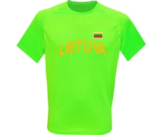 KS Sportiniai Marškinėliai Lietuva (Neon Žalias), Dydis: XXL
