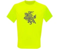 KS Sportiniai Marškinėliai Stilizuotas Vytis (Neon Geltona), Dydis: XXL