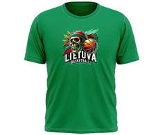 KS Vaikiški Marškinėliai Lietuva Basketball Skulls, Dydis: 10 metų