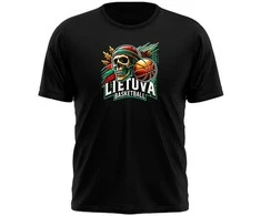 KS Vaikiški Marškinėliai Lietuva Basketball Skulls, Dydis: 4 metai