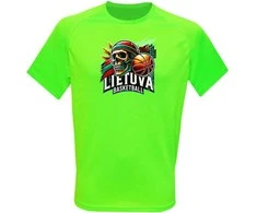 KS Vaikiški Sportiniai Marškinėliai Lietuva Basketball Skulls, Dydis: 10 metų