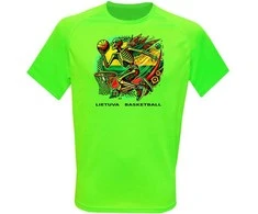 KS Vaikiški Sportiniai Marškinėliai Lietuva Basketball Skull, Dydis: 10 metų