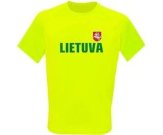 KS Vaikiški Sportiniai Marškinėliai Lietuva (Vėliavėlė Ant Nugaros), Dydis: 12 metų