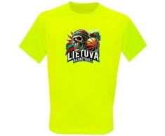 KS Vaikiški Sportiniai Marškinėliai Lietuva Basketball Skulls, Dydis: 10 metų