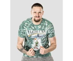 LKF Lithuania Basketball Oficialūs Tie-Dye Marškinėliai, Dydis: L