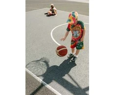 LKF Vaikiški Marškinėliai Lietuva Basketball Tie-Dye Oficialūs, Dydis: 146/152 cm