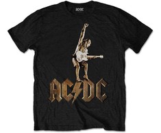 Rock AC/DC Angus Statue Marškinėliai, Dydis: M