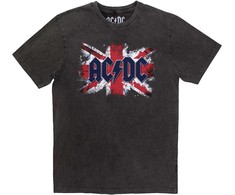 Rock AC/DC Flag Stone Wash Marškinėliai, Dydis: L