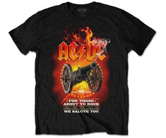 Rock AC/DC FTATR 40th Flaming Marškinėliai, Dydis: L