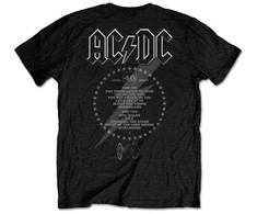 Rock AC/DC FTATR 40th Monochrome Marškinėliai, Dydis: XL