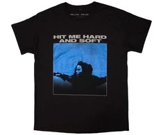 Rock Billie Eilish Hit Me Hard And Soft Tracklist Marškinėliai, Dydis: XL