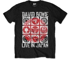Rock David Bowie Live In Japan Marškinėliai, Dydis: XXL