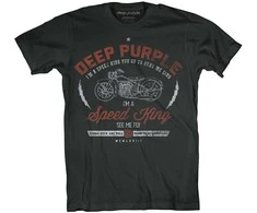 Rock Deep Violetinė Speed King Marškinėliai, Dydis: XL