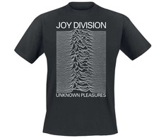Rock Joy Division Unknown Pleasures Baltas On Juodas Marškinėliai, Dydis: XL