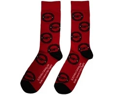 Rock Kiss Buzzsaw Logo Pattern Kojinės