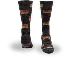 Rock Kojinės Kiss Allover Logo