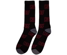 Rock Kojinės Kiss Logo Pattern