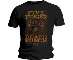 Rock Marškinėliai Five Finger Death Punch Wanted, Dydis: M