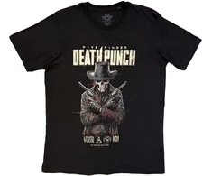Rock Marškinėliai Five Finger Death Punch Crossed Pistols Full Colour, Dydis: M