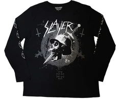 Rock Marškinėliai Ilgomis Rankovėmis Slayer Dagger Skull, Dydis: M