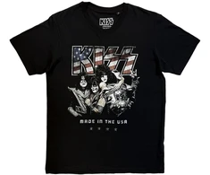 Rock Marškinėliai Kiss Made In The USA, Dydis: L