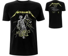Rock Marškinėliai Metallica And Justice For All Tracks, Dydis: L